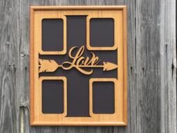 16x20 Love Arrow Collage Picture Frame, Family Gift For Wife - thumbnail 1