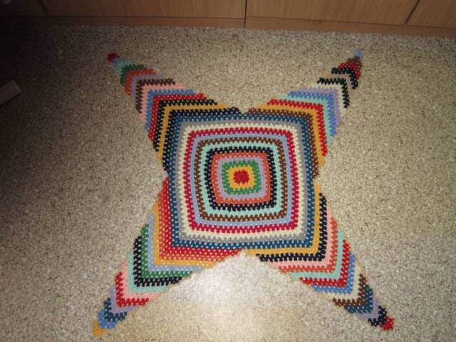 Colorful Crocheted Rug - image 1