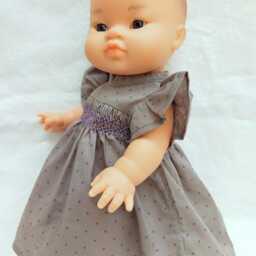 A Touch Of Magic, A Smocked Dress in Frou Fabric For 30cm & 34cm Dolls - thumbnail 3