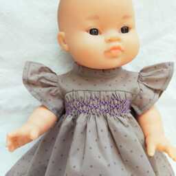 A Touch Of Magic, A Smocked Dress in Frou Fabric For 30cm & 34cm Dolls - thumbnail 2