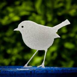 Stainless Steel Robin Plant Pot Ornament, Indoor Or Outdoor, House Plant, Lawn Spike, Hanging Basket, Window Box, Flower Border, Garden Gift - thumbnail 2