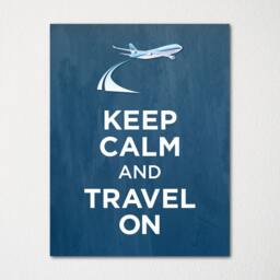 Keep Calm & Travel On - Fine Art Print Choice Of Color Purchase 3 Receive 1 Free Custom Prints Available - thumbnail 2