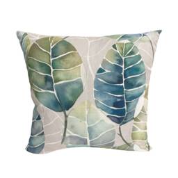 Voyage - Cassava Capri Wonderful Leaf Design Cushion Cover Handmade Throw Pillow Designer Home D??cor - thumbnail 2