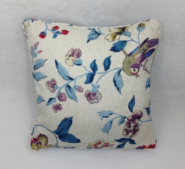 Sanderson - Sissinghurst Indigo/Ruby Cushion Cover Throw Pillow Designer Home Decor - image 1