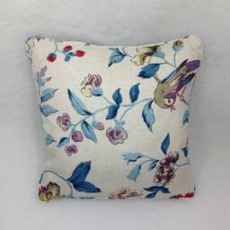 Sanderson - Sissinghurst Indigo/Ruby Cushion Cover Throw Pillow Designer Home Decor - thumbnail 2