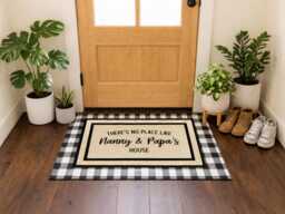 Customized Nanny & Granddad Doormat - Personalize Your Welcome Home