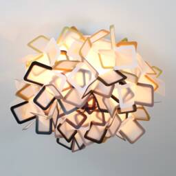 Modern Acrylic Flower Ceiling Light Romantic Flush Mount Lamp