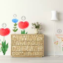 Wall Decal Herb 2-Pack No.10, Home D??cor, Kitchen Floral Decal, Nursery Decor, Dream Meadow - thumbnail 4