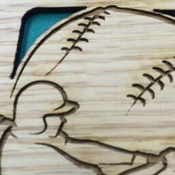 Softball Picture Frame - 5x7 Holds 3x4 Photo Gift For Player Coach Gift, Parent Awards - thumbnail 4