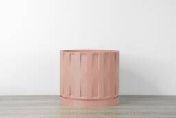 "Colosseum Planter With Drainage & Saucer in Country Pink, Unique 3D-Printed Plant Pot, Small To Large Sizes 4"" 5"" 6"" 7"" 8" - thumbnail 1