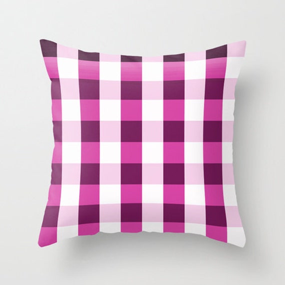 Love, Pillow Or Cover Home Decoration, Pink, White, Graphics, Pattern, Plaid, Modern Design, Geometric Decor, Squares - image 1