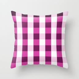 Love, Pillow Or Cover Home Decoration, Pink, White, Graphics, Pattern, Plaid, Modern Design, Geometric Decor, Squares - thumbnail 1