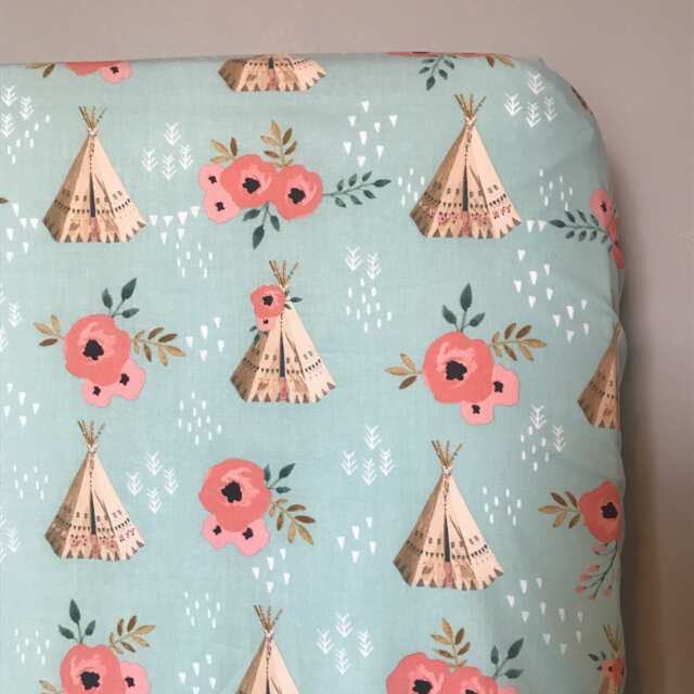 Teepee & Flowers Print - image 1