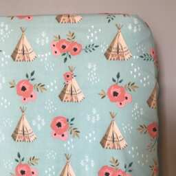 Teepee & Flowers Print - thumbnail 1