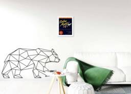 Polar Bear Wall Decal, Vynil Sticker Wallart, Home Decoration, Nursery Stickers - thumbnail 1