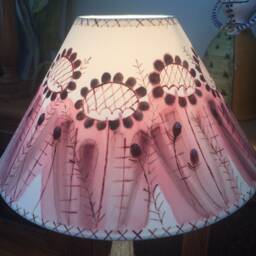 Bloomsbury Lampshade, Scandi Style Hand Painted Interiors, Bespoke Lighting, Floral Lampshades - thumbnail 2