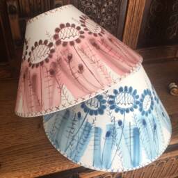 Bloomsbury Lampshade, Scandi Style Hand Painted Interiors, Bespoke Lighting, Floral Lampshades - thumbnail 3