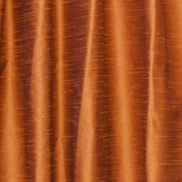 Dark Rust Faux Silk Curtain Panels, Art Curtains - Rod Pocket, Grommet, Box Pleat, Three Pinch Tab Top & Plain Ring Top - thumbnail 3