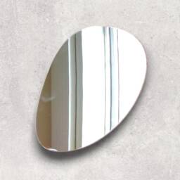 Pebble Acrylic Mirror Wall Art Engraved Options - thumbnail 3