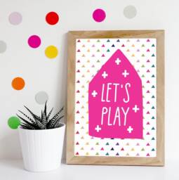 Nursery Print, Girls Rainbow Colourful Bedroom Decor, Wall Art - thumbnail 1