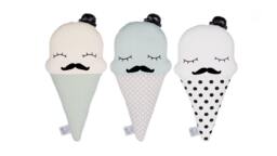 Mister Ice Cream Pillow, Cushion, Toy, Nursery Decor, Child Kids Room Summer Decor, Kawaii - thumbnail 1