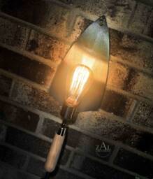 Brick Masonry Concrete Trowel Wall Light, Table Lamp. Industrial Style. Edison