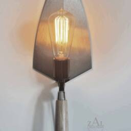 Brick Masonry Concrete Trowel Wall Light, Table Lamp. Industrial Style. Edison - thumbnail 2