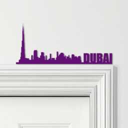 Door Topper Dubai Skyline Various Colours Top Of Decorative Sign - Sign, Novelty Wall Decor, Frame Art, Art - thumbnail 4