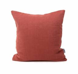 Made To Order Rust Linen Pillow Cover For Boho Decor, Terracotta Cushion Bohemian Room, Mid Century Modern Cases Sham