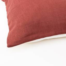 Made To Order Rust Linen Pillow Cover For Boho Decor, Terracotta Cushion Bohemian Room, Mid Century Modern Cases Sham - thumbnail 3