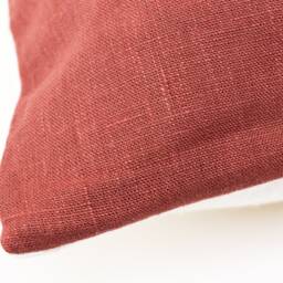 Made To Order Rust Linen Pillow Cover For Boho Decor, Terracotta Cushion Bohemian Room, Mid Century Modern Cases Sham - thumbnail 2