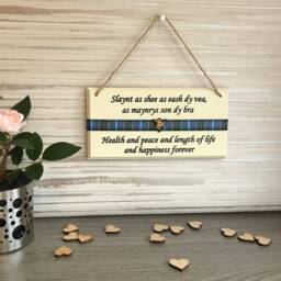 Manx Wedding Blessing, Gift, Isle Of Man, Wall Art, Home Decor, Manx Tartan, 3 Legs, Man Wedding Blessing - thumbnail 2