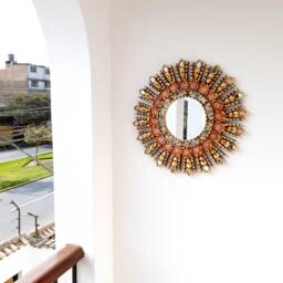 "Peruvian Mirrors - ""Ojo Naranja 45cm" - thumbnail 2