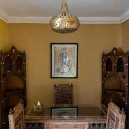 Bronze Moroccan Lantern Handcut Brass Pendant Light - Ceiling Fixture - thumbnail 2