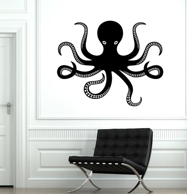 Wall Vinyl Octopus Ocean Marine Sea Ornament Mural Decal Sticker 1770Dz - image 1
