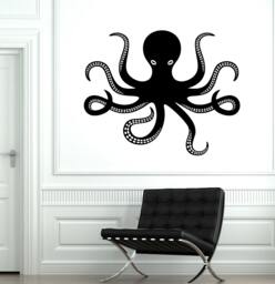 Wall Vinyl Octopus Ocean Marine Sea Ornament Mural Decal Sticker 1770Dz
