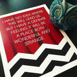 Twin Peaks Poster Wonderful & Strange Place Quote Print Red Room Agent Cooper David Lynch Black Lodge Fire Walk With Me - thumbnail 3