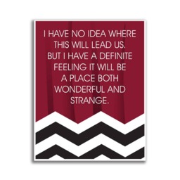 Twin Peaks Poster Wonderful & Strange Place Quote Print Red Room Agent Cooper David Lynch Black Lodge Fire Walk With Me - thumbnail 2