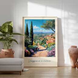 Chianti Travel Poster Tuscany Wine Country Art Print - thumbnail 2