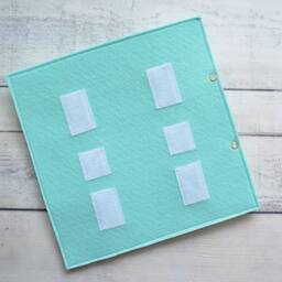 Felt Quiet Book Page Montessori Sensory Travel Toy - 1-4 Year - thumbnail 3