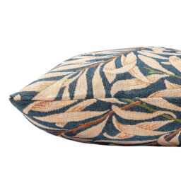 William Morris Willow Bough Tapestry Boudoir Cushion in Navy Blue. Botanical Interweaving Tree. 17x12 - thumbnail 2