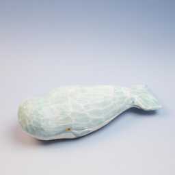 Wooden Whale Sculpture - Figurine Ocean Decor Handmade Coastal Art - thumbnail 4