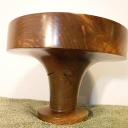 Split Personality Walnut Pedestal Bowl - thumbnail 3