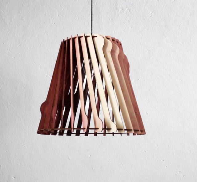 Scandinavian Style Wooden Hanging Lamp, Pendant Plywood Light, Ceiling Light , Chandelier, Lighting Fixture, Lampshade - image 1