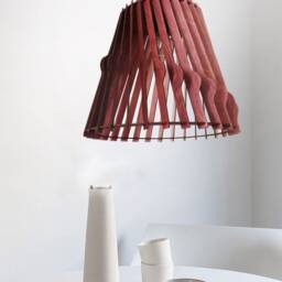 Scandinavian Style Wooden Hanging Lamp, Pendant Plywood Light, Ceiling Light , Chandelier, Lighting Fixture, Lampshade - thumbnail 3