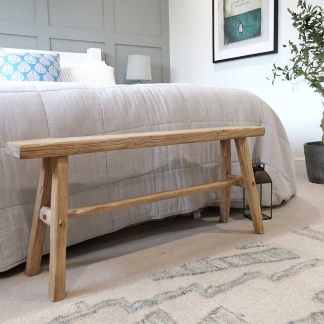 Reclaimed Wooden Bench - Rustic Driftwood Timber - Ben Simpson Furniture - image 1