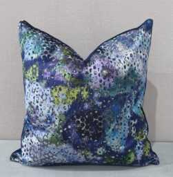 Designers Guild Mattiazzo Cobalt Fabric Cushion Cover 45x45 cm - thumbnail 1