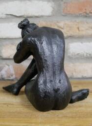 Sad Sitting Lady Sculpture - Ornament Woman Emotional Ornaments Gift For The Living Room - thumbnail 2