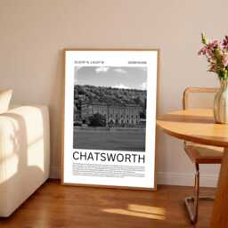 Chatsworth House Photography Print Derbyshire Peak District Wall Art - thumbnail 1
