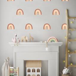 Boho Rainbow Wall Decals Nursery Room Decor Stickers - thumbnail 3